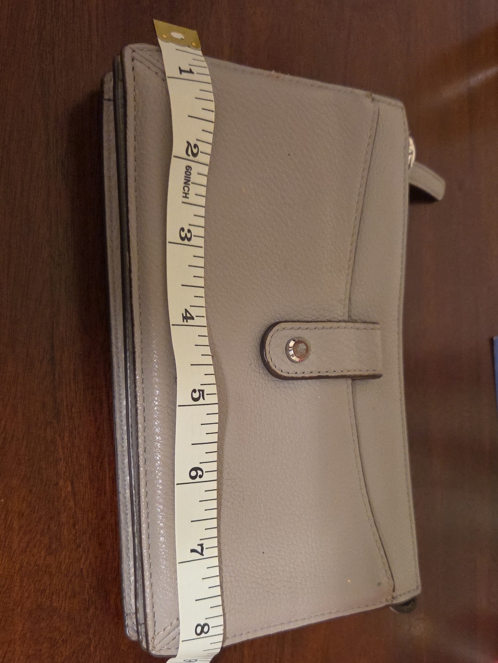kate spade gray leather crossbody wallet with detachable strap - Picture 5 of 6